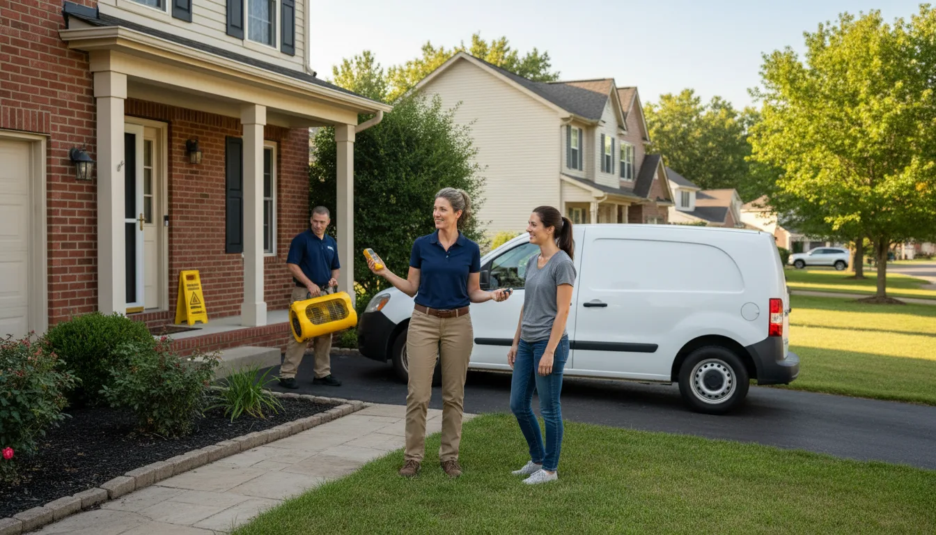 Residential water damage restoration in Grand Coteau, LA